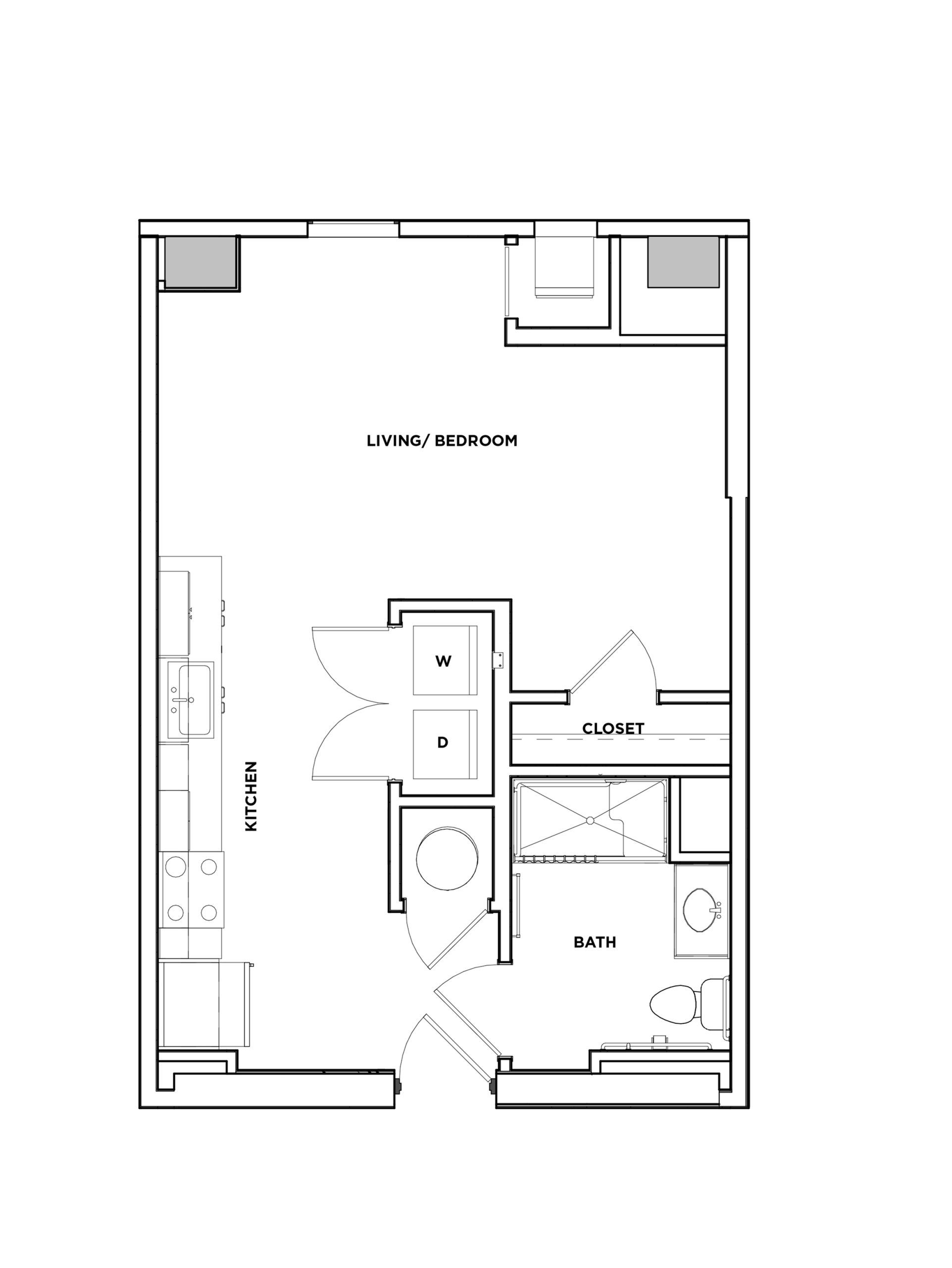 Savin II - Studio Floor plan