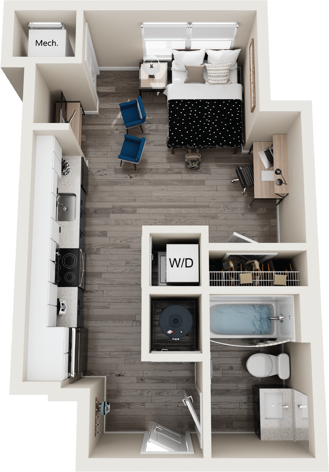 Sycamore - Studio Floor plan