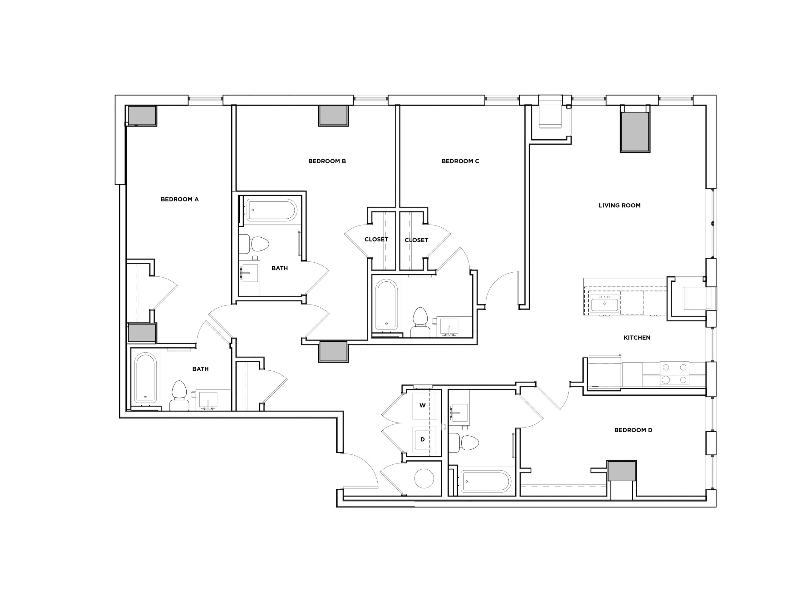 Darling - 4x4 Floor plan