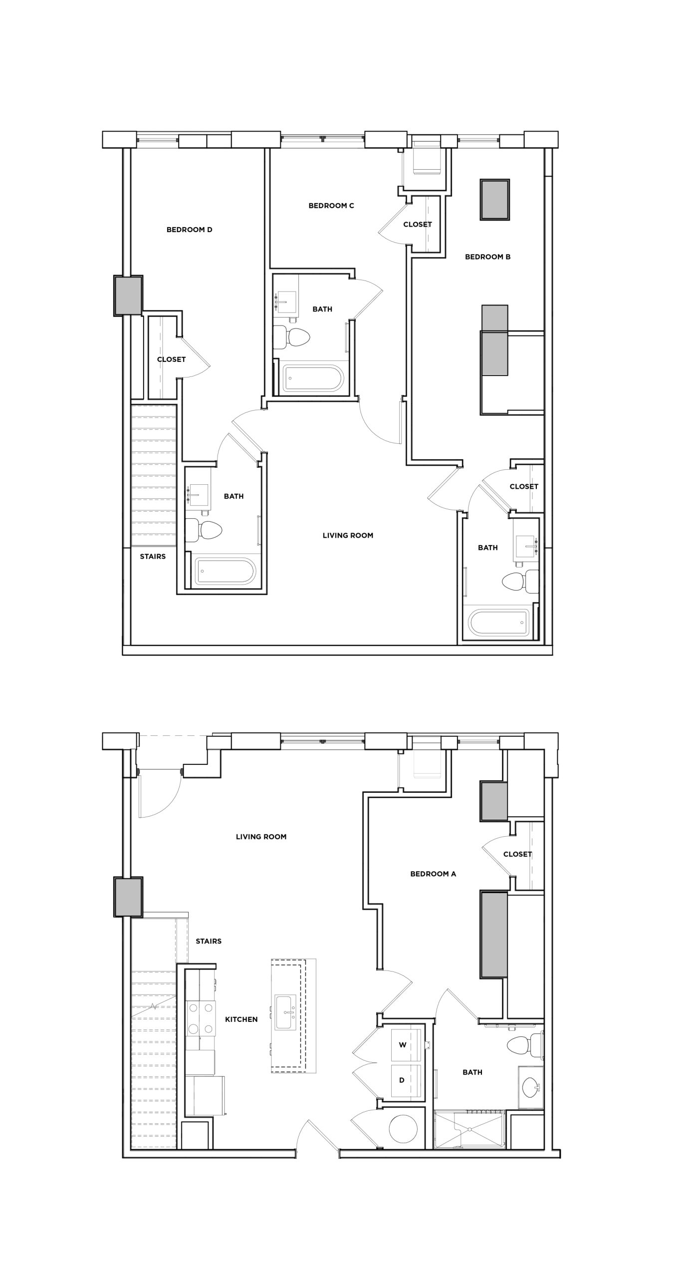 Maple III - 4x4 Floor plan