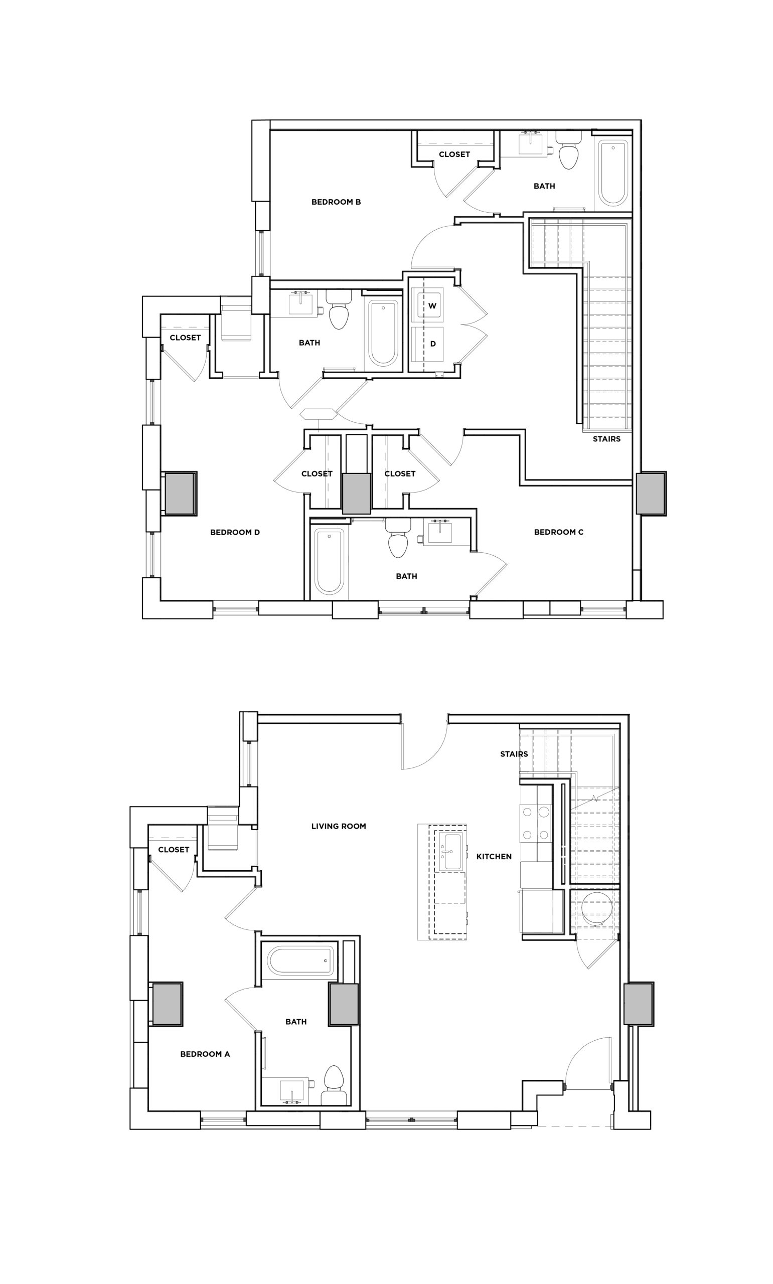 Winterberry - 4x4 Floor plan