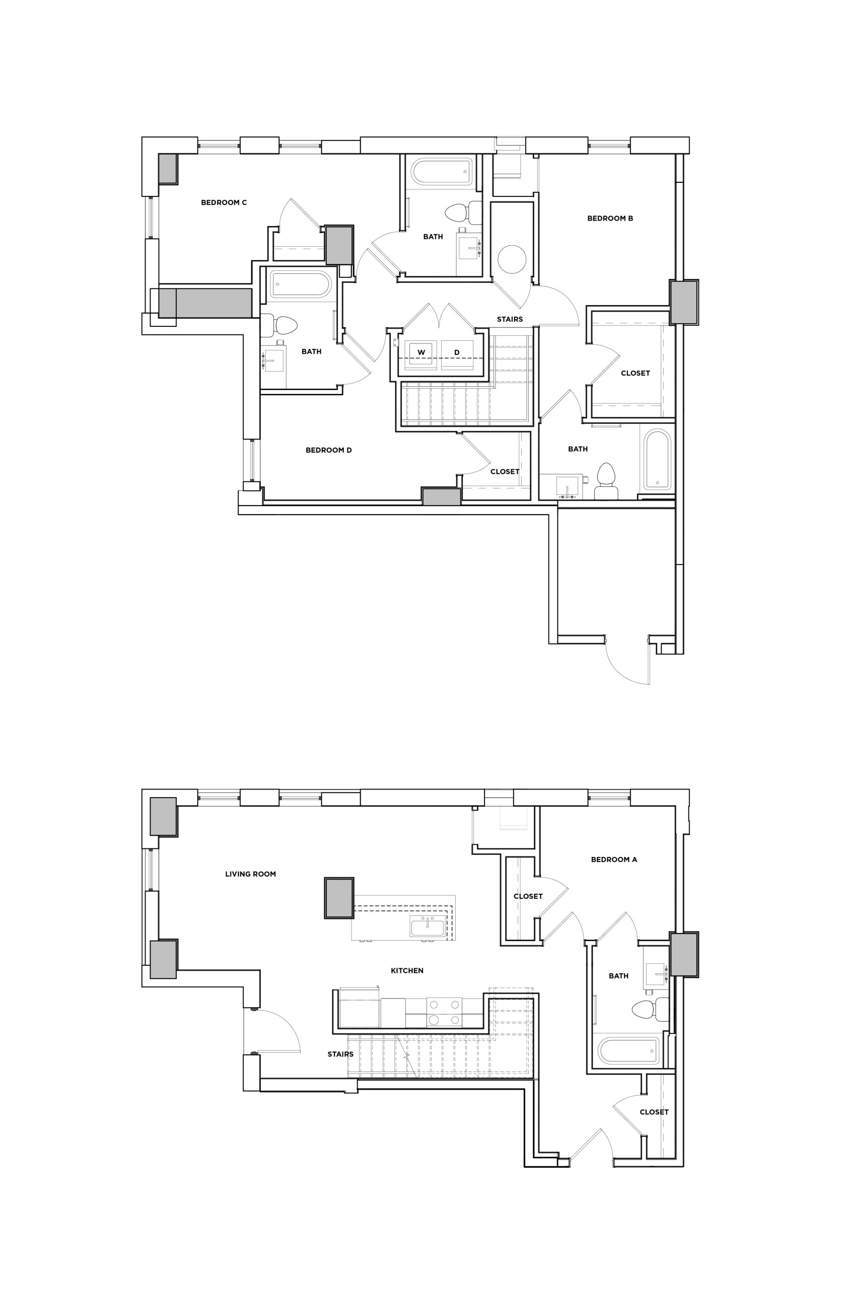 Yellowwood - 4x4 Floor plan