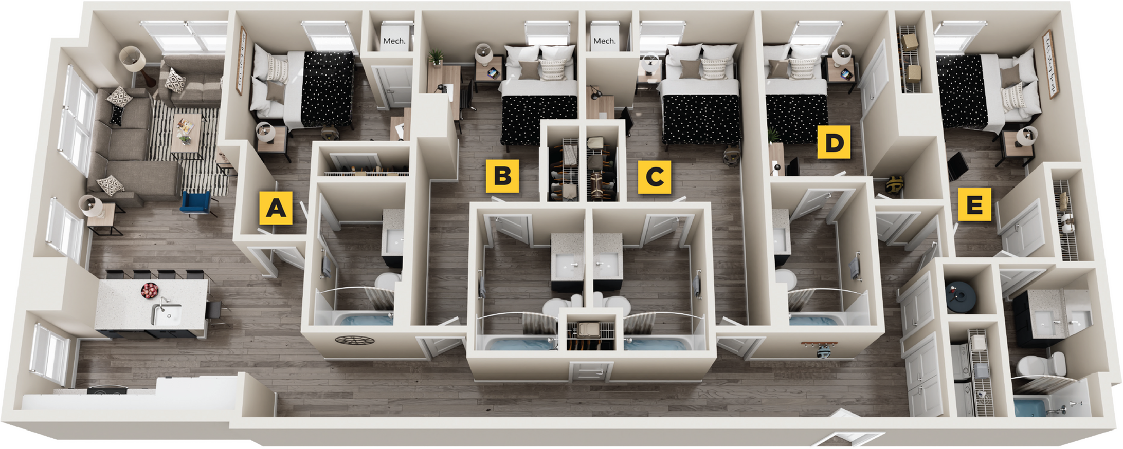 Elliott - 5x5 Floor plan