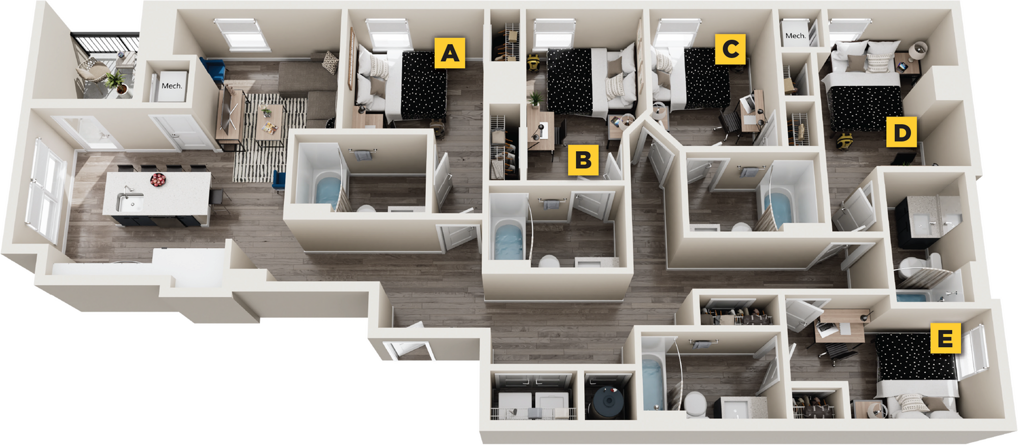 Elm - 5x5 Floor plan