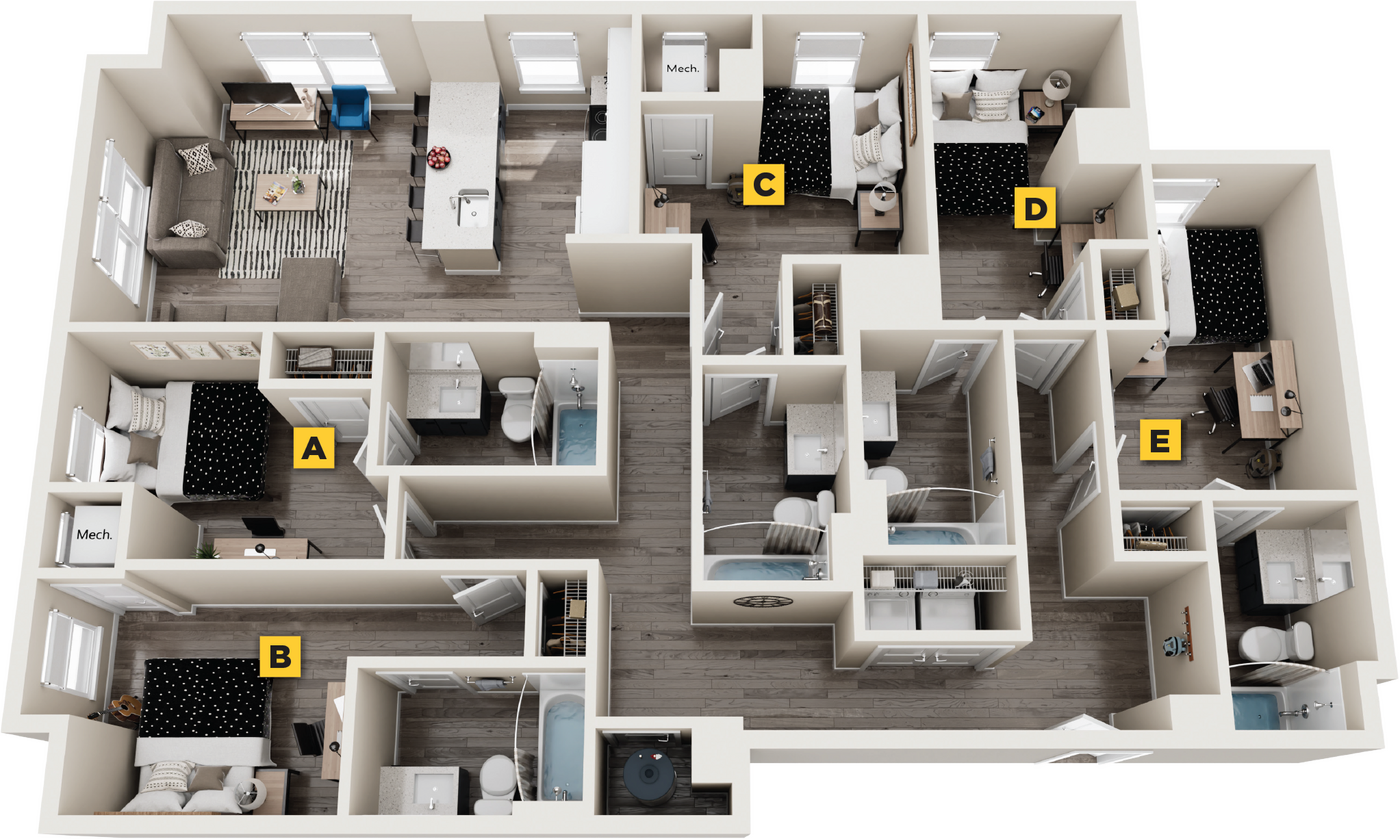 Emory - 5x5 Floor plan