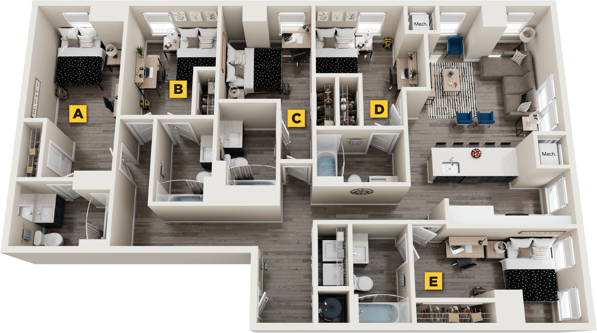 Fir - 5x5 Floor plan